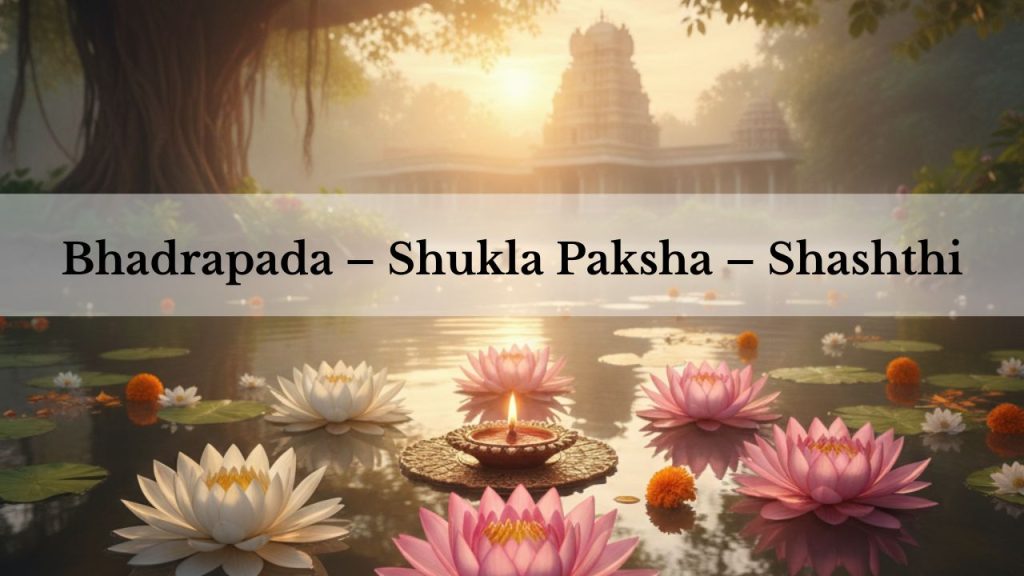 Bhadrapada – Shukla Paksha – Shashthi
